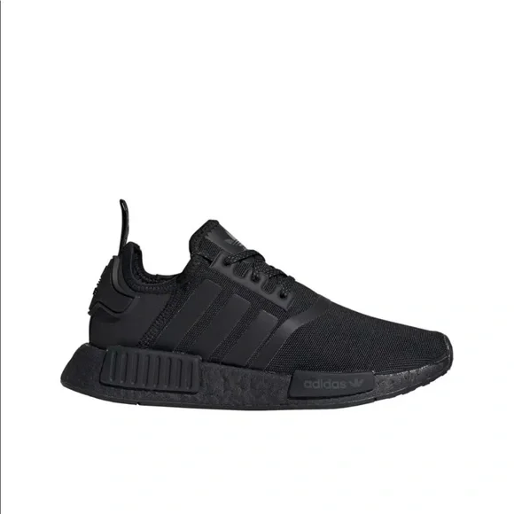 Adidas Originals NMD_R1 J FX8777 Triple Black Running Shoes Mens Sz4-Womens 5.5